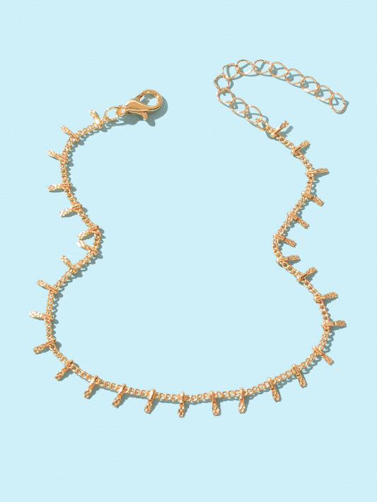 Women Gold Silver Chain Charms Anklet Boho Chic Beach Foot Jewellery Accessories-1