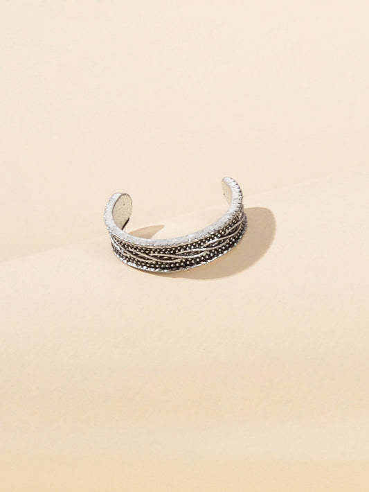 1 pc Boho Tribal Ethnic Geometric Cuff Toe Ring Beach Finger Foot Jewellery Gift-1