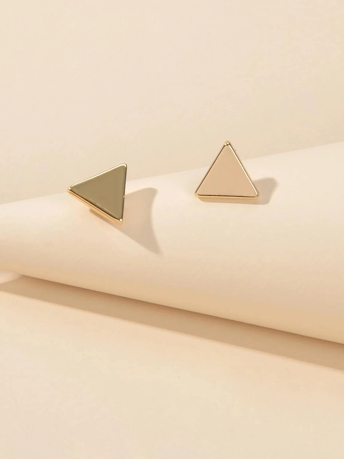 Jewellery set Fashion Gold Stars Charm Statement Necklace Triangle Stud Earrings-4