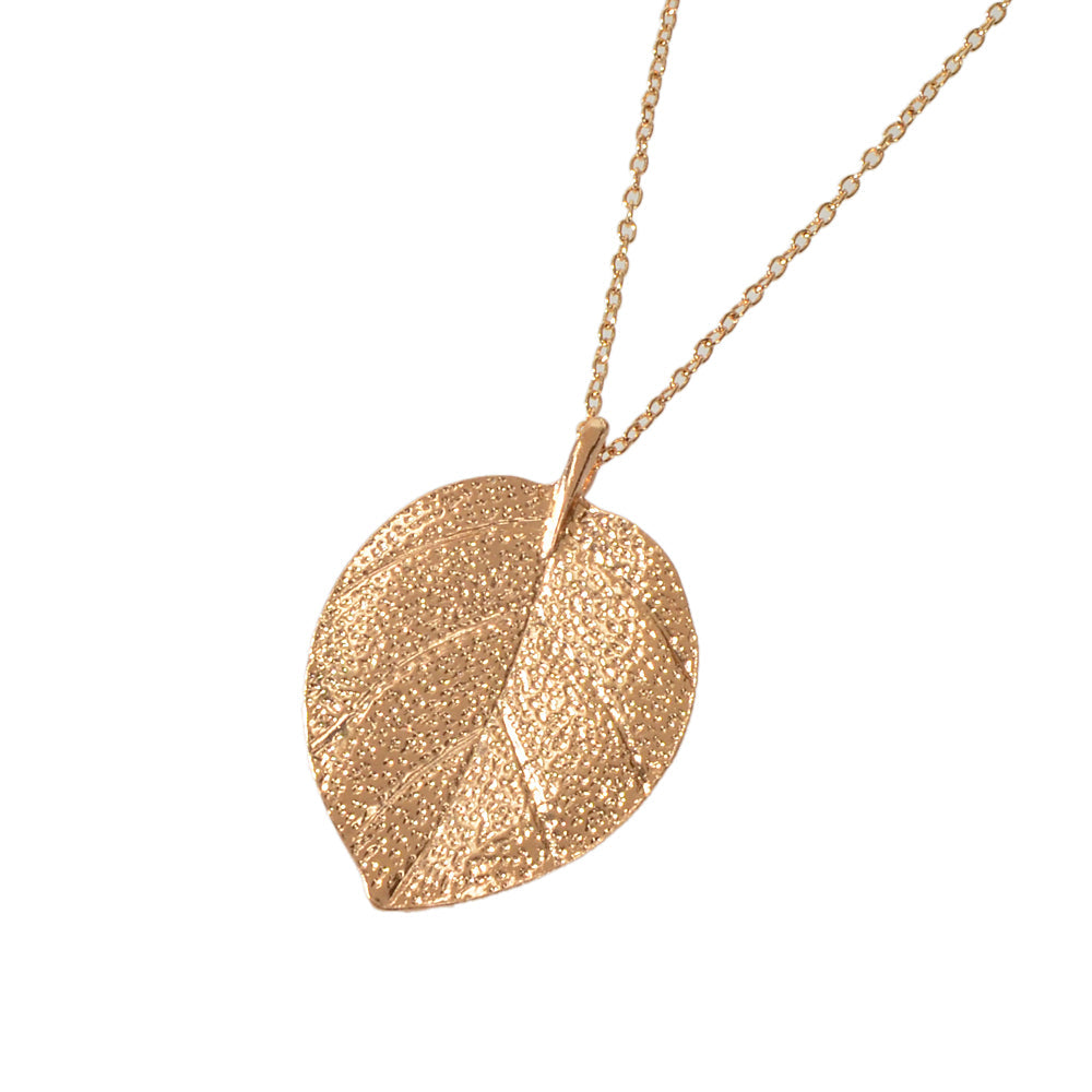 AU Post Boho Gold Chain Leaf Charm Long Necklace Bohemia Accessories Bib Jewelry-4