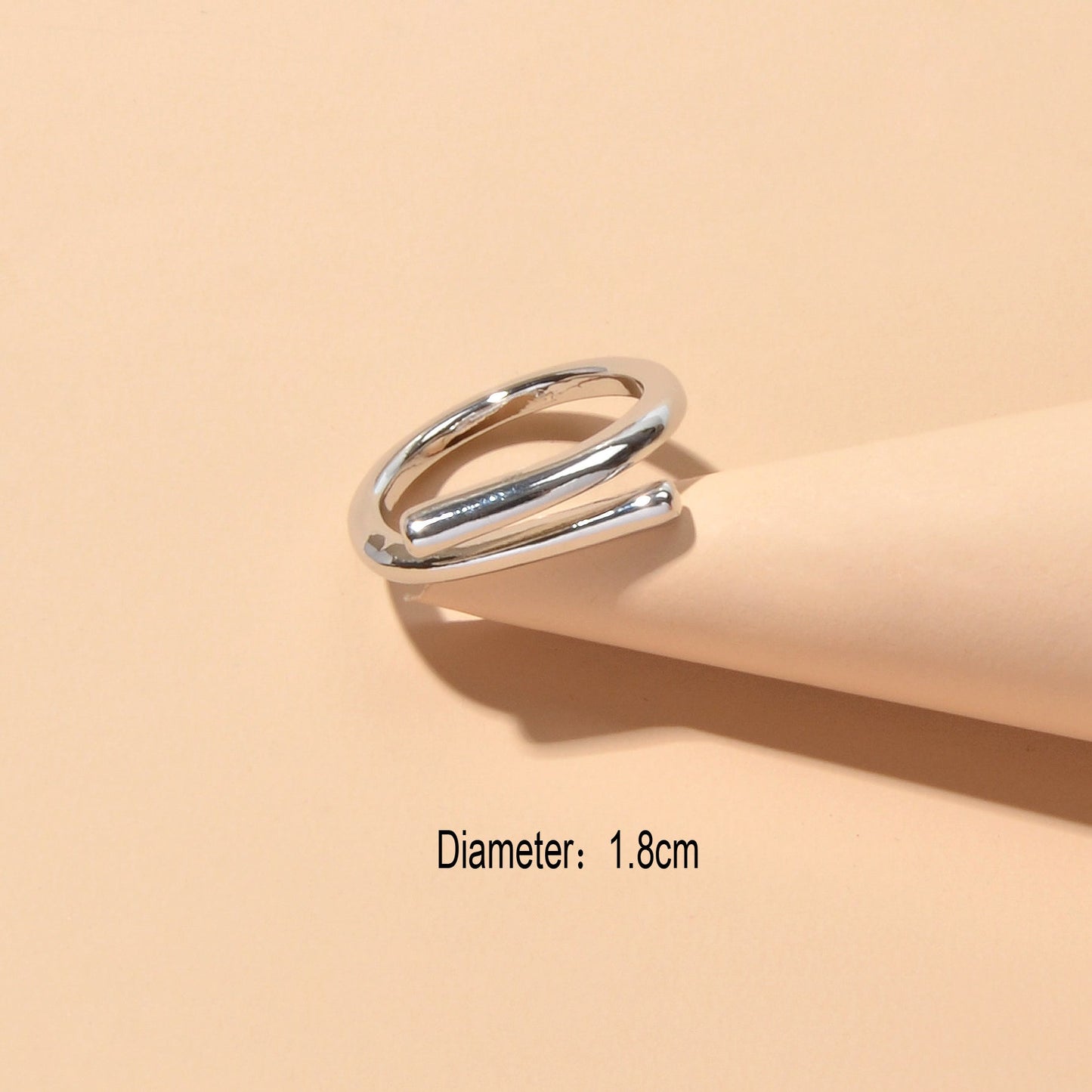 Minimalist Designer Teens Stylish Good Quality Punk Silver Colour Finger Ring-4