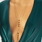 Body Chain Jewellery for Girls Bikini Belly Chain Necklace with Acrylic Beads-0