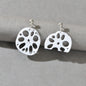 Designer Stylish Jewellery White Acrylic Lotus Root Asymmetric Dangle Earrings-0