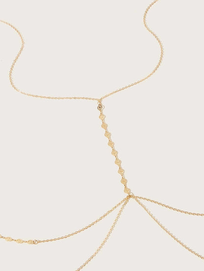 AU Stock Sexy Beach Belly Chain Minimalist Waist Link Body Chain Hip Harness-1
