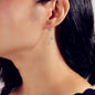 Delicate Jewelry Rhinestone Decor Silver Chain Tassel Charm Earrings Ear Jacket-0