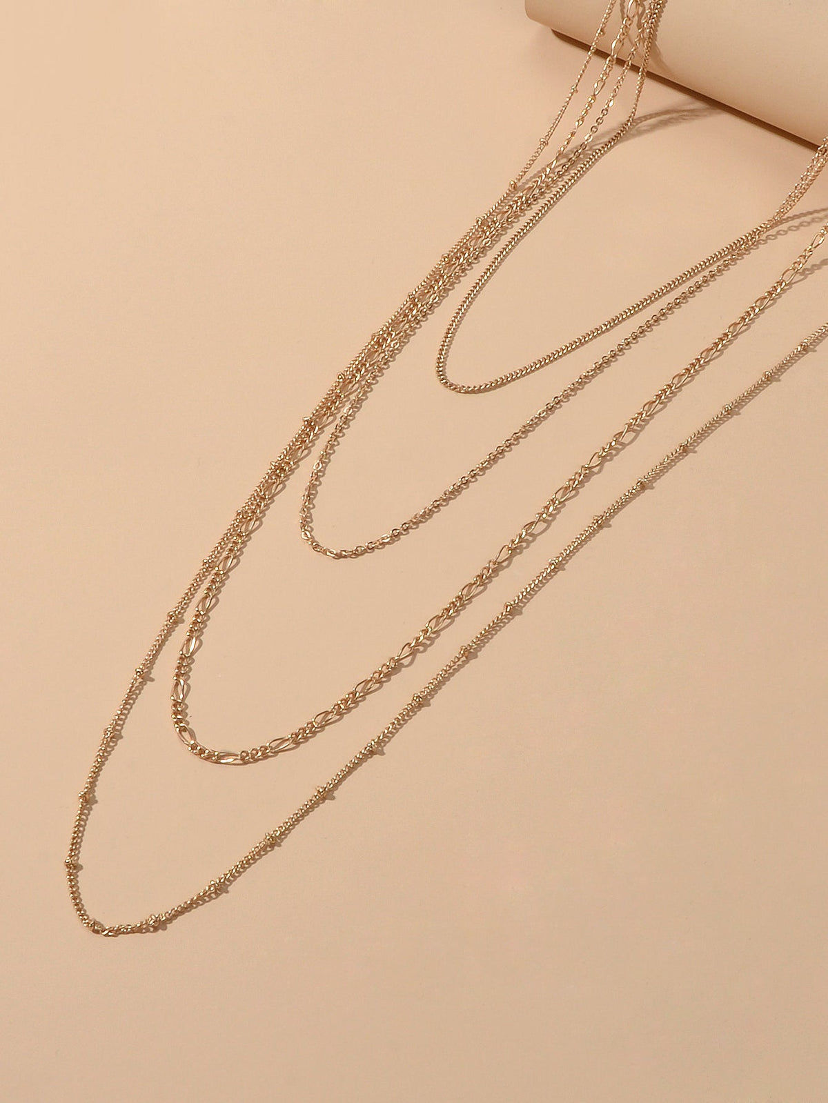 Gold Multi-layer Chain Necklace Boho Women Party Jewellery Accessories Choker-2