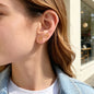 2pcs Simple Dainty Ear Cuff No Piercing Gold Lucky Four Leaf Cartilage Ear Clips-0