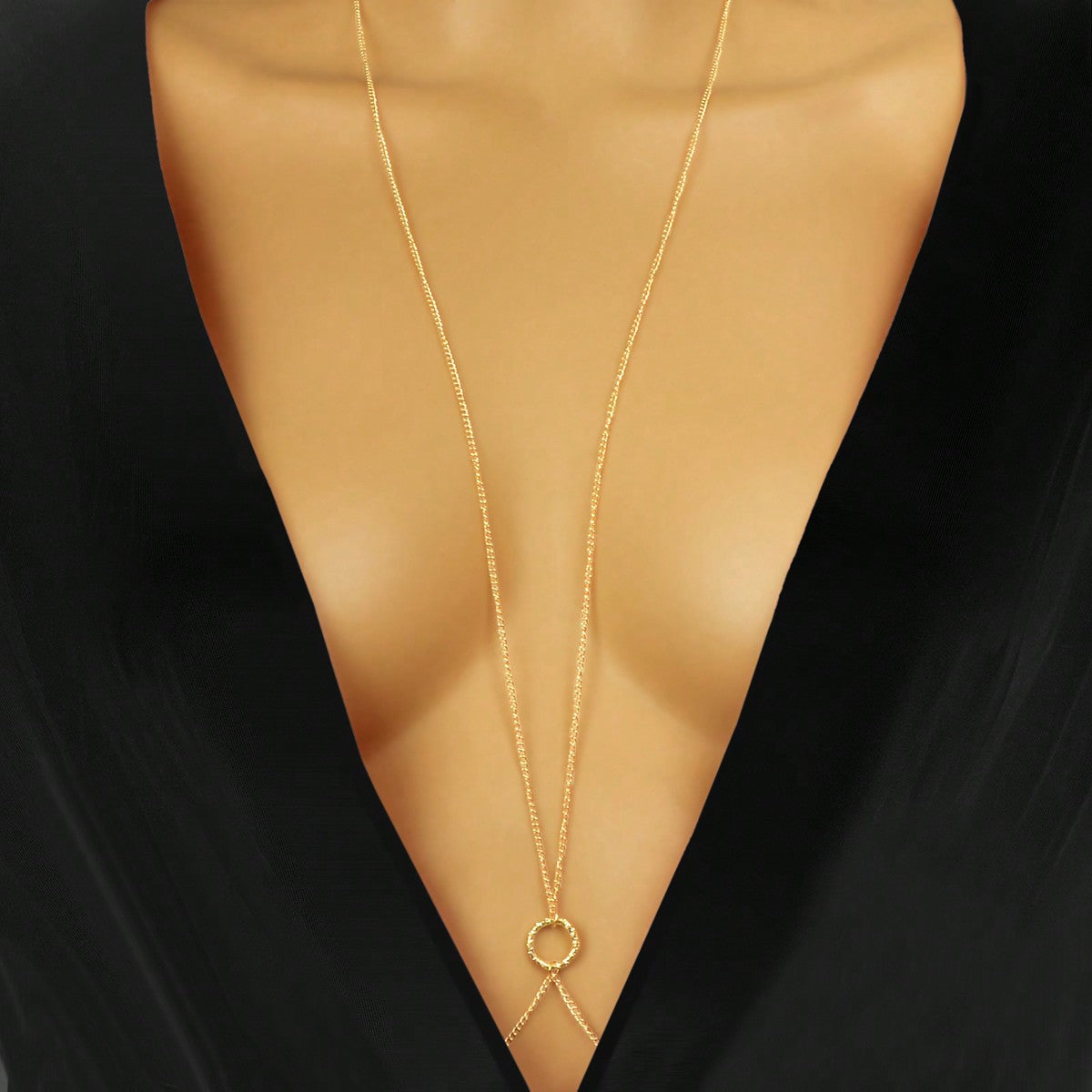 Sexy Gold Chain Summer Bikini Beach Body Chain Harness Boho Chic Body Jewellery-0