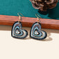 Candy Colour Pink Purple Acrylic Heart Pendant Earrings Festival Jewellery Gift-5