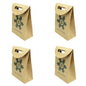 4 pc Merry Christmas Pattern Big Brown Paper Gift Bag Festival Party Favors Bags-0