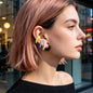 4pcs Y2K Colorful Ear Cuffs Non-Pierced Cartilage Ear Clips Punk Hip Hop Jewelry-0