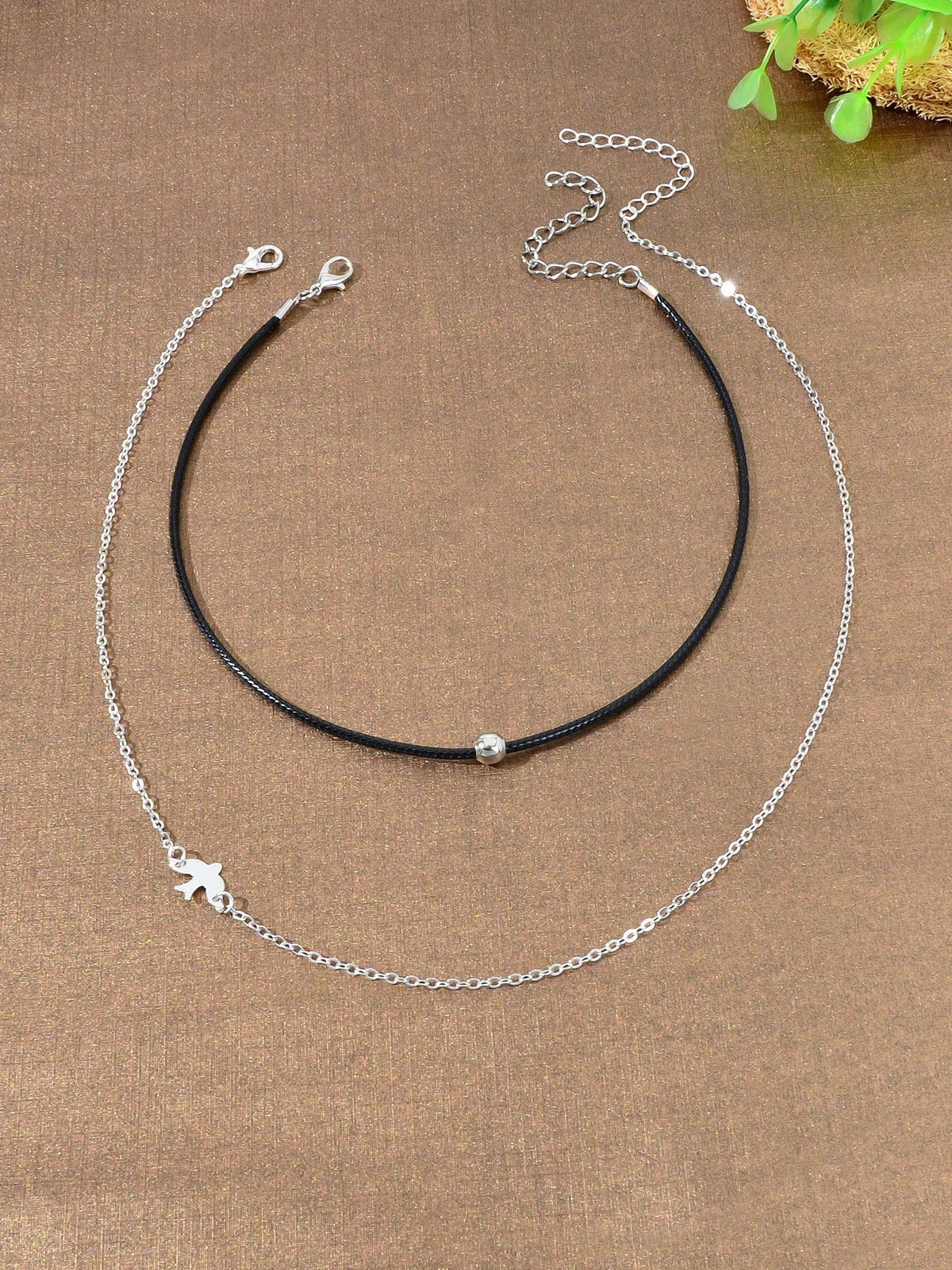 Double Delight Set of Two Minimalist Necklaces Chic and Versatile Jewellery-0
