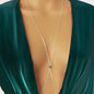 Evil Eye Decor Silver Body Chain Crossover Harness Bikini Beach Body Jewellery-0