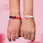 2pcs Valentine's Handmade Knotted Rope Bracelet Matching Couple Best Friend Gift-0