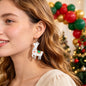 Cartoon Llama Acrylic Dangle Earrings Cute Animal Xmas Festival Party Birthday Jewelry-0