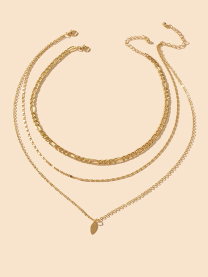 3pcs Boho Multi-Layer Choker Collar Drop Charm Bib Necklace Jewellery Party Gift-1