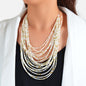 Colorful Seed Beads Multilayer Chunky Necklace Bold Jewelry-6