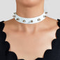Have one to sell? Sell it yourself Punk Rock Spike Decor Black Pu Leather Belt Design Adjustable Choker Necklace-6