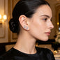 2pcs Silver Rhinestone Crescent Moon No Piercing Ear Cuffs Party Daily Jewellery-0