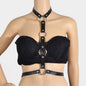 Women Leather Harness Bra Belt Body Lingerie Chain Top Sexy-0
