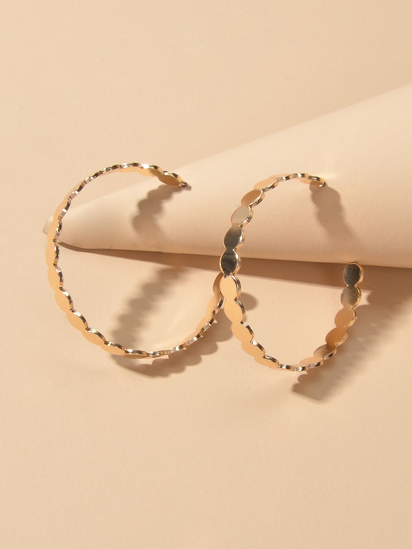 Punk Geometric Elegant Round Hoop Earrings Stunning Jewellery Circle Ear Stud-4