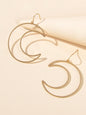 AU Stock Gorgeous Moon Charm Drop Dangle Earrings Women Stunning Party Jewellery-4