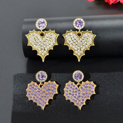 Dazzling Rhinestone Leaf Pendant Stud Earrings Elegant Nature-inspired Jewelry-0