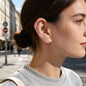 2pcs Double Loop Swirl Non Piercing Silver Ear Clip Minimalist Cartilage Jewelry-0