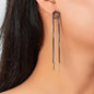 Elegant Chic Long Gold Chain Tassel Dangle Elements Minimalist Earrings Ear Line-5