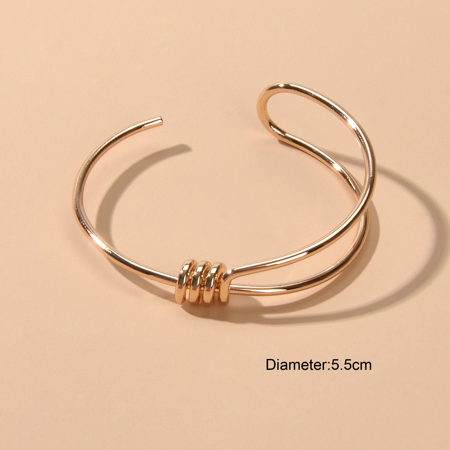 Minimalist Geometric Design Simple Delicate Thin Wrist Open Cuff Bangle Bracelet-4