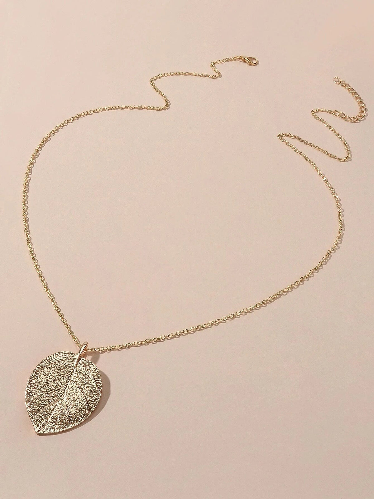 AU Post Boho Gold Chain Leaf Charm Long Necklace Bohemia Accessories Bib Jewelry-0
