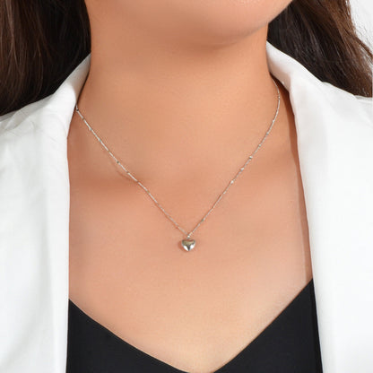 Love Heart Charm Necklace Stunning Filigree Pendant Choker Best Friend Gift-4