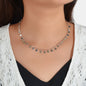 Round Disc Charm Rolo Necklace Dainty Coin Jewellery Bohemia Sequin Party Choker-4