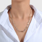 Good Quality Silver Thick Chain Necklace Women Collar Party Decoration Accessory-0