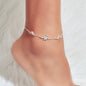 1 pc Gold Silver Flower Anklet Boho Chic Barefoot Sandals Foot Beach Jewellery-1