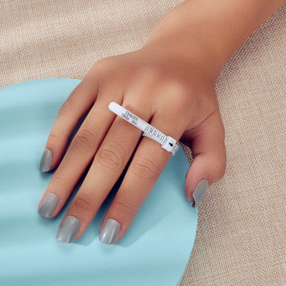 Creative Adjustable Belt Ruler Ring Flexible Band Measuring Tool Resin Jewellery-0