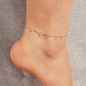 Foot Beach Jewelry Gold Chain Transparent Beads Charm Anklet Bracelet Girls Gift-0