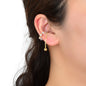 Gold Tassel Ball Ear Clip Non-Piercing Cartilage Earrings Unisex Ear Cuff 1 pc-0