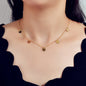 Disc Charm Necklace Delicate Dainty Collar Stunning Sequins Jewellery AU Stock-0