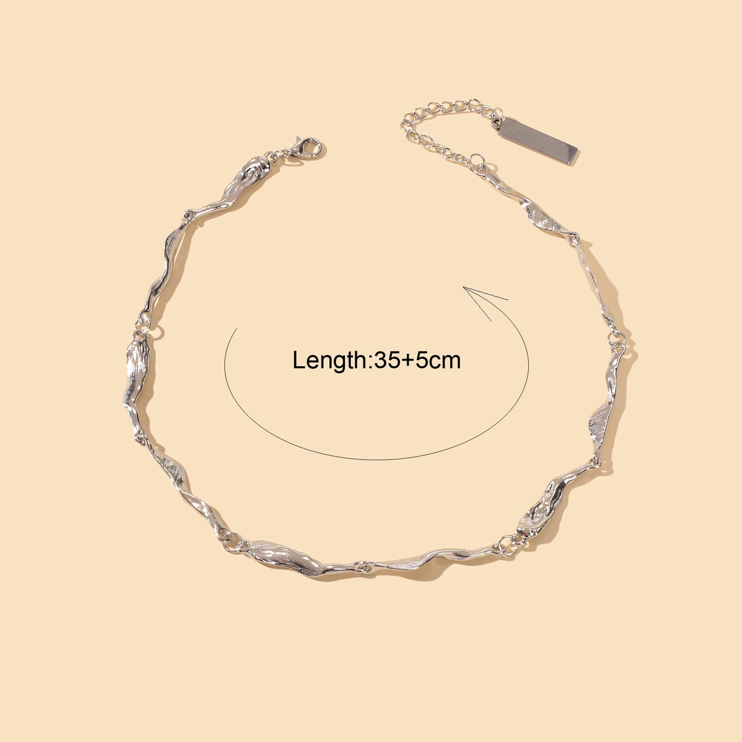 Statement Jewellery Silver Geometric Short Collar Choker Punk Trendy Necklace-3
