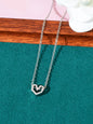 Heart-Shaped Pendant Multi-Charm Necklace Versatile Love Collection Jewellery-1