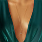 Sexy Thin Bra Gold Silver Crossover Body Chain Bikini Harness Beach Body Jewelry-0