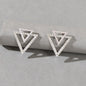 Double Triangles Stud Classic Women Trendy Dangle Earrings Fashion Jewelry Gift-0