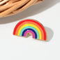 Colorful Enamel Rainbow Cactus Hat Brooch Lapel Badges Funny Button Pins Jewelry-0