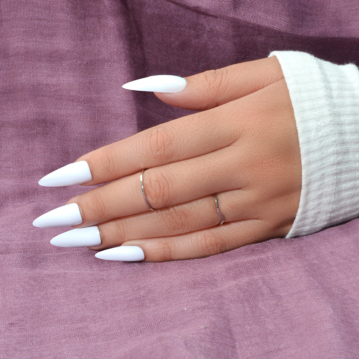2 pcs Gold Silver Metal Multiple Minimalist Stackable Knuckle Midi Rings Set-4