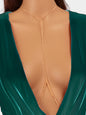 Sexy Gold Silver Layered Tassel Chain Body Jewelry Bikini Beach Party Accessory-0