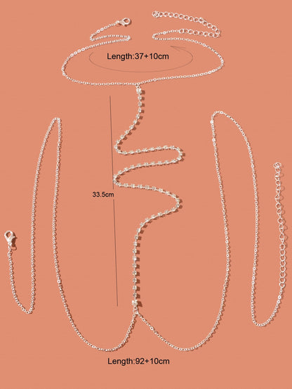 Dazzling Full Diamond Body Chain Sparkle Shine Body Jewelry-1
