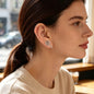 2pcs Punk Silver No Piercing Clip‑On Earring Simple Ear Cuff Non‑Pierced Jewelry-0