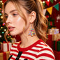 Glitter Colorful Christmas Tree Acrylic Dangle Earrings Cute Festival Party Jewelry-0