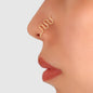 Fake Nose Ring Hoop Stud Geometric Faux Nose Piercing Jewelry Clip On Nose Ring-5